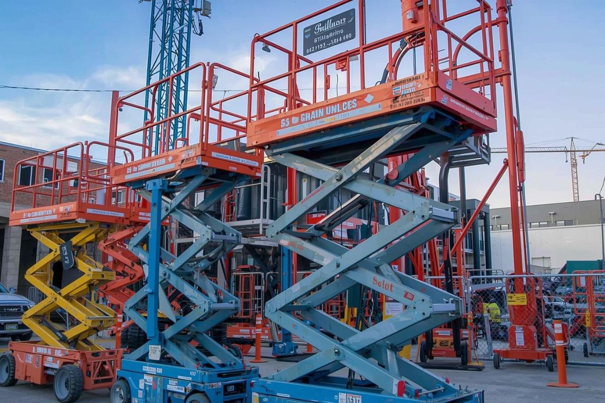 Renta de plataformas de tijera en Saltillo para trabajos en altura