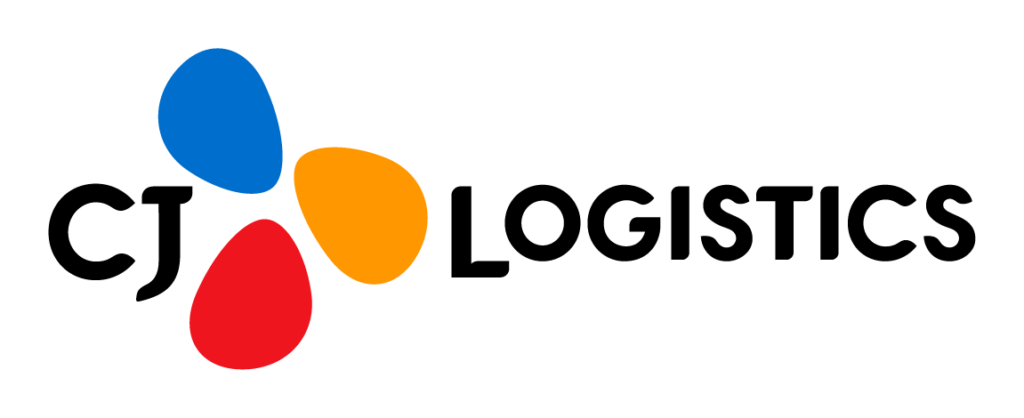 Logotipo de la empresa global surcoreana especializada en soluciones de cadena de suministro CJ Logistics