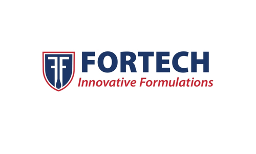Logotipo de Fortech, fabricante de lubricantes y recubrimientos industriales